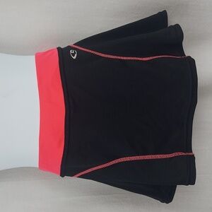 CHAMPION C9 Girls Tennis Skirt Skort - Black Pink - S (6-6x)